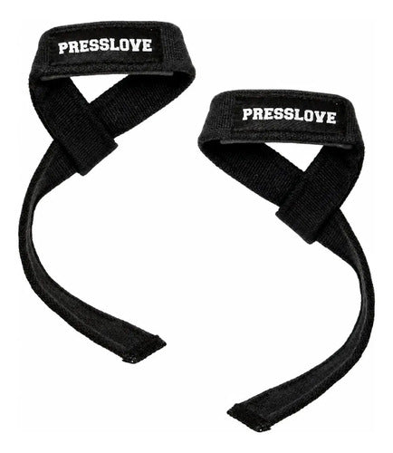 Cintas de Agarre Powerlifting Straps Presslove Negro · 11182 · foto 01