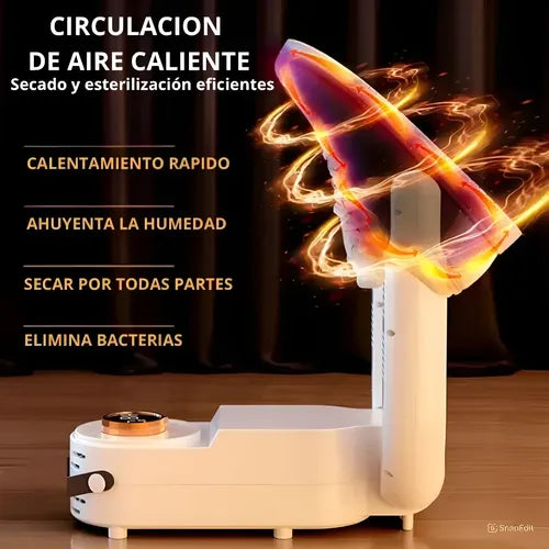 Secador de Zapatillas 2 en 1 Eléctrico Plegable Blanco · 15801 · foto 02