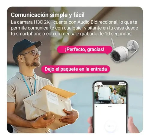 Cámara de Seguridad Ezviz WiFi 2K+ con Visión Nocturna a Color · 15878 · foto 03