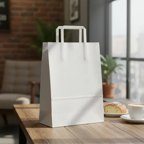 Bolsas Papel Envalar 25u Blancas 22x10x3
