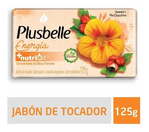 Jabón Tocador Plusbelle Glicerina Y Fragancia Energizante