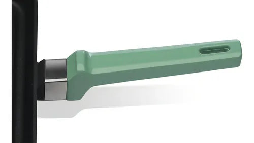 Set De Cocina X2 Sartén 24cm + Cacerola 24cm De Aluminio Fundido Con Recubrimiento Antiadherente Sin Pfoa Verde Tio Tito Verde Esmeralda