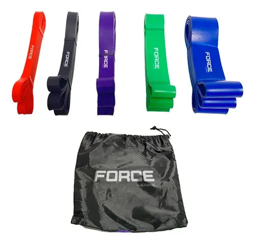 Kit x5 Bandas Elásticas Gadnic de Látex para Fitness · 16830 · foto 01