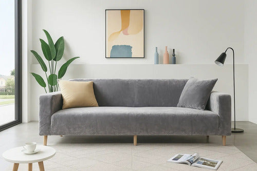 Funda Sillón Stretch Velvet 3 Cuerpos