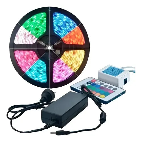 Tira de Luces LED RGB 5050 5 Metros con Control de Color y Fuente · 16005 · foto 01