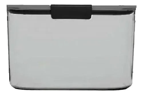 Contenedor Organizador Tapa Hermetica Acrilico Color Gris Gris