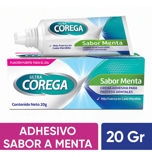 Crema Corega 3d Ultra Menta 20 Gr