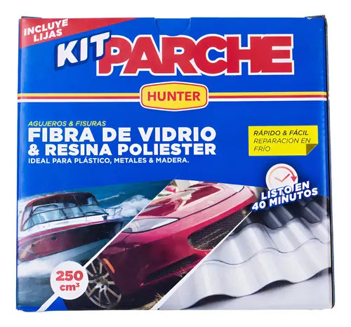 Kit de Reparación Hunter con Fibra de Vidrio y Resina 250 cm³ · 16064 · foto 01