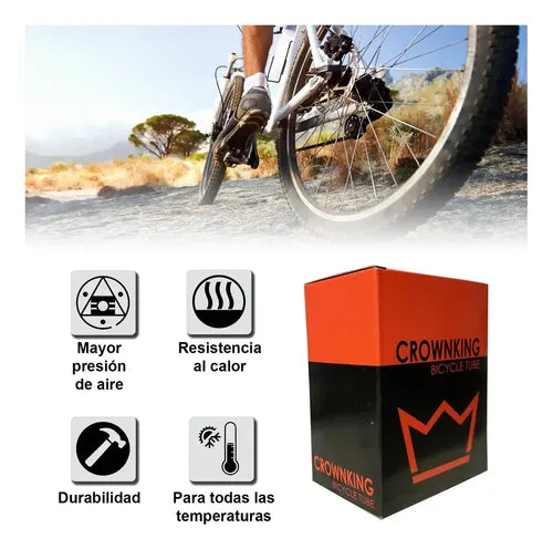 Cámara de Bicicleta Crownking 29x1.95-2.125 Válvula Presta 48mm · 16932 · foto 02