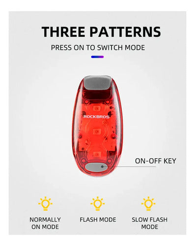 Luz Trasera para Bicicleta Rockbros ZPWD-1 3 Modos Rojo · 16817 · foto 09
