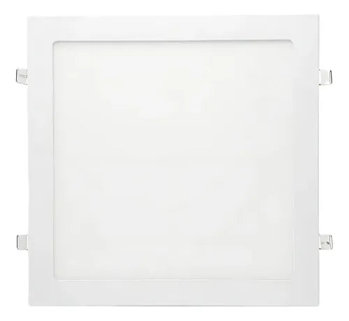 Plafón Panel Led Sica Cuadrado Embutir 24w Cálido