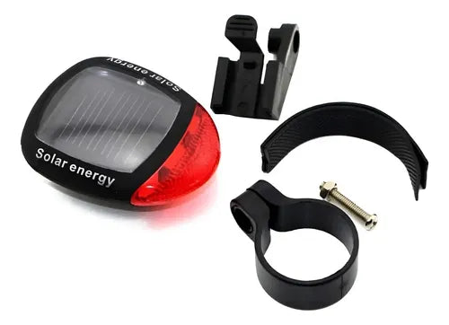 Luz Trasera Solar para Bicicleta 3 Modos Ajustable Rojo · 16850 · foto 01