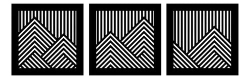 Cuadro Madera Calado Mdf Living Montañas Moderno Decorativo