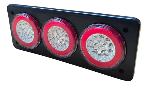 Marco Trasero 3 Faros 3300e 12/24v Giro Retroceso Stop Pos