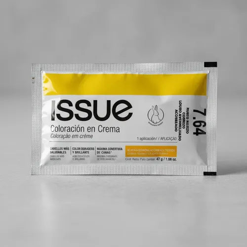 Tinte Capilar En Crema. Issue Baseline. Sachet 47g Tono 7.64