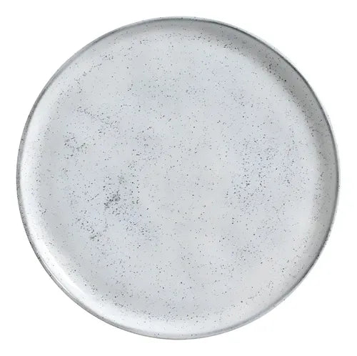 Platos Playos X6 Cerámica Gres Blanco Grisáceo | 27,5cm Echo