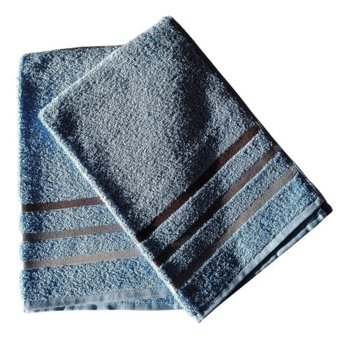 Pack X 2 Toallas Camaro Luiza 360 Gr 100% Algodon 45x70cm