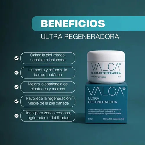 Cera Ultra Regeneradora Valca 50 g Día y Noche Piel Sensible · 18143 · foto 03