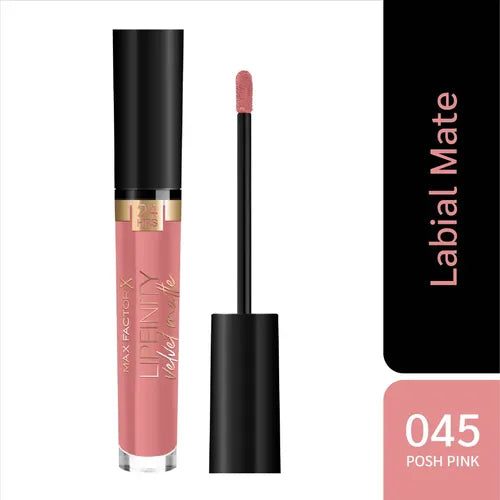 Labial Líquido Max Factor Lipfinity Velvet Matte Posh Pink