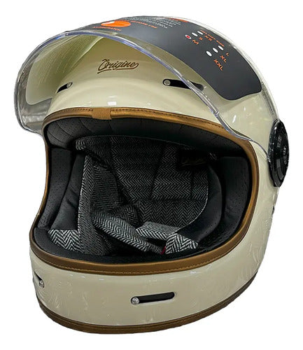 Casco Moto Origine Vega Vintage Cream Talle L