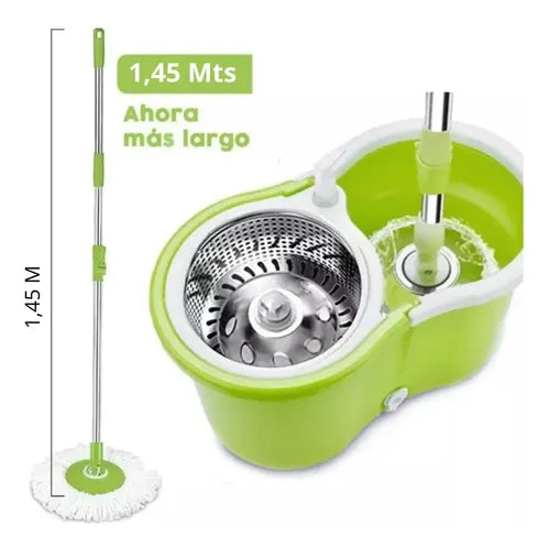 Balde Mopa Centrifugo Home & Co Verde 2p