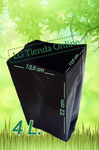 Bolsa De Cultivo / Maceta 4 Litros X 100 Unid.