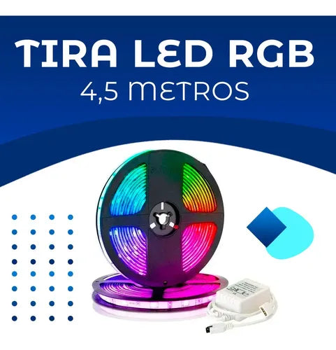 Tira Led Rgb 2835 Exterior 5m Fuente Y Control Remoto Ip65
