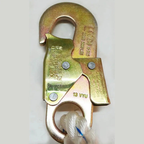Mosquetón de Seguridad de Acero 18mm Ojo y Doble Traba Dorado Oscuro · 16822 · foto 05