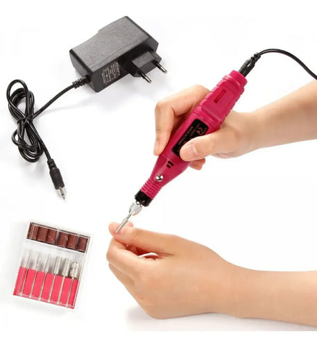 Combo Cabina UV/LED Sun BQ5T 120W Táctil y Torno para Uñas con Fresas · 18412 · foto 06