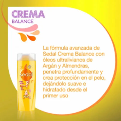 Shampoo Sedal Balance Con Keratina Y Vitamina