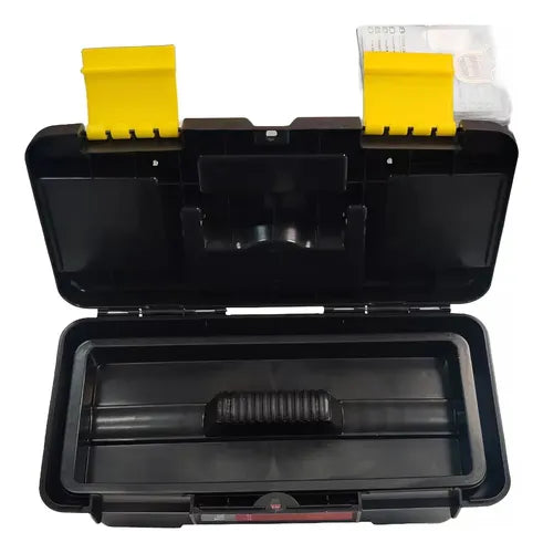 Caja De Herramientas Plastica 25 Cm X 12 Cm X 10 Cm Negra Co
