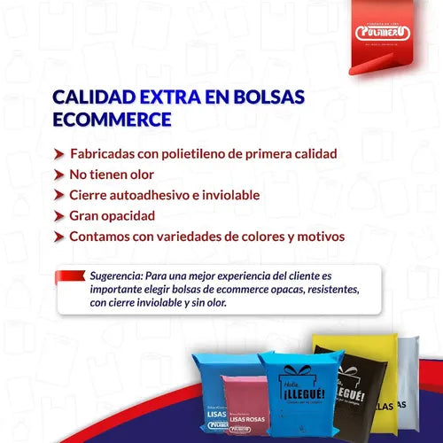 50 Bolsas Sobre Ecommerce Hola Llegué Bl Blanco