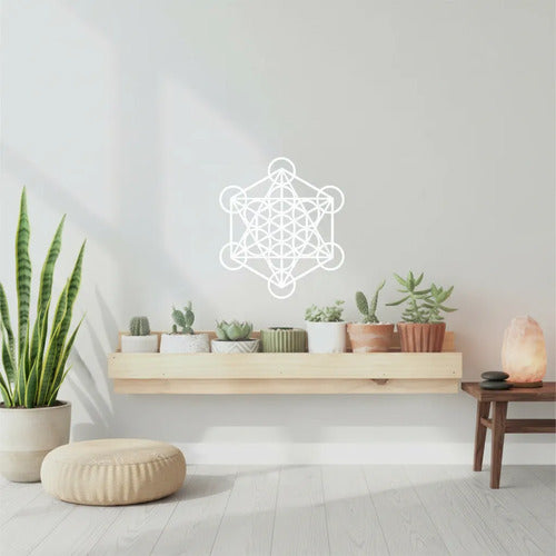 Vinilo Cubo De Metatron 11 Cm - Geometría Sagrada Mandala