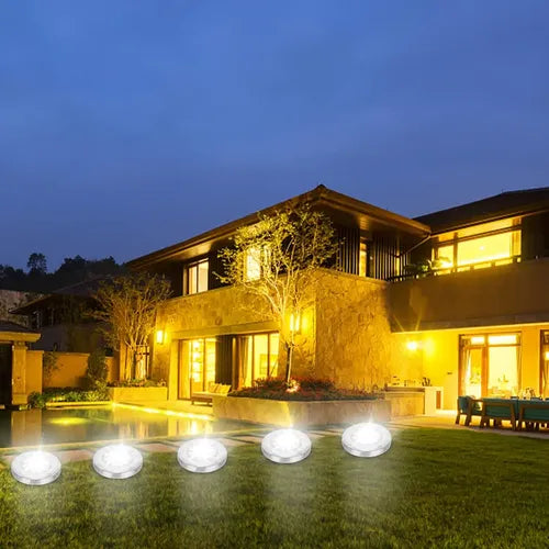 Estaca Solar Led Pinche Exterior Jardin Impermeable Piso