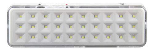 Luz Emergencia Led Potente Recargable 30 Leds Blanco Airbnb