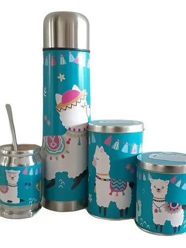 Set Matero Joy Llama Aqua 6p