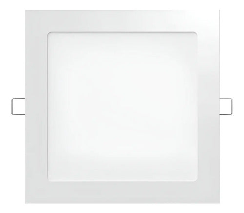 Plafon Panel Led 6w Embutir Cuadrado Empotrar Flex Estructura Blanco Cálido