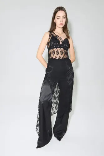 Pantalon Perla Negro Cher Mix De Mujer Poliester Negro 2