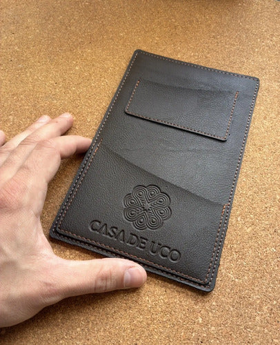 Porta Cuentas Rígido Gastronómico Cuero Sintético Adicionera