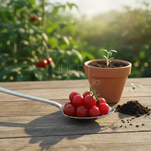 Semillas Tomate Grosella Miniatura! Diminuto Y Extra Dulce!