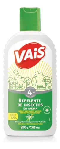 Repelente Mosquitos Insectos Crema Vais 200g