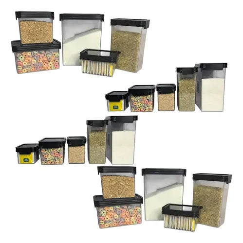 Set X20 Contenedores Herméticos Acrílico Cocina Tiendagrilom