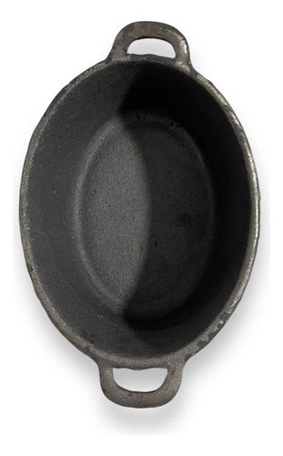 Cacerola Dvl 4l Hierro Ovalada Negra Negro
