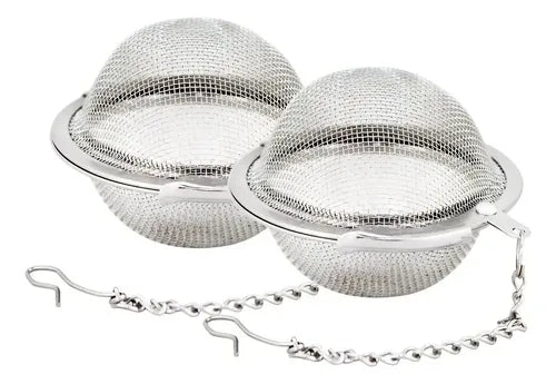 Infusor Té Con Cadena Bola Acero Inoxidable Mandarin