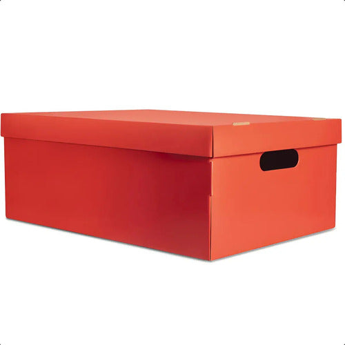 Set Cajas Organizadoras Gs Microbox X10u Rojo Caja Mediana