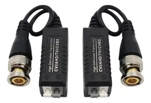 Balun Net Quality Cctv Con Clip Y Chicote Para Cámaras Negro