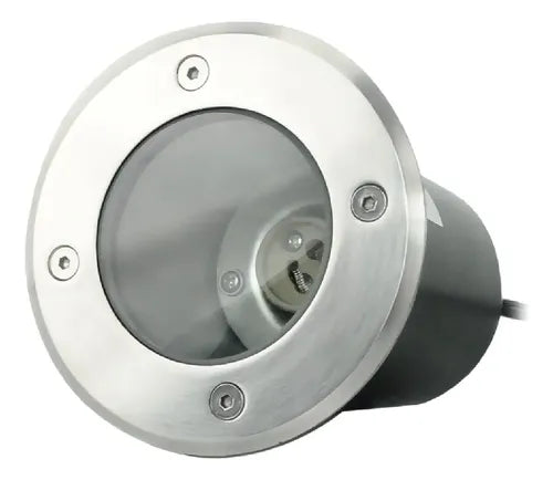 Spot Embutir Led Para Piso Gu10 Glpi Estructura Plateado