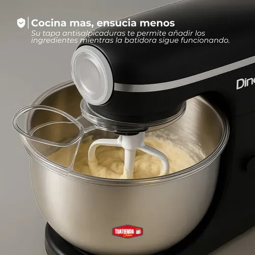 Batidora Planetaria Bowl 5 Litros 8 Velocidades De Pie 1300w Color Negro Frecuencia 50hz-60hz
