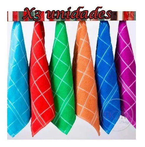 Repasadores Top Gourmet 38x54 Cm. Varios Colores X3