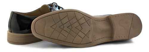 Zapato Pizzoni Ecocuero Negro Charol Talle 40 Negro Charol